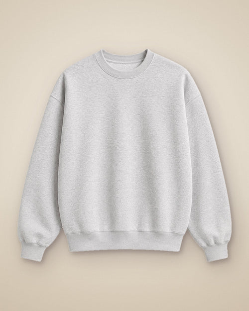 Crewneck gris, foto de estudio