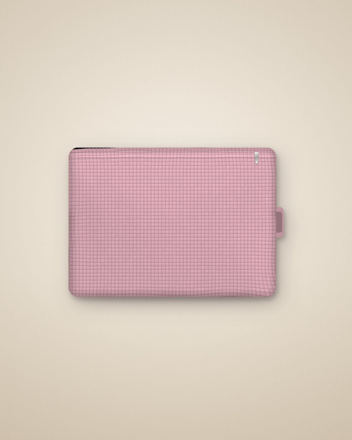 Waffle Pouch rosado, foto de estudio