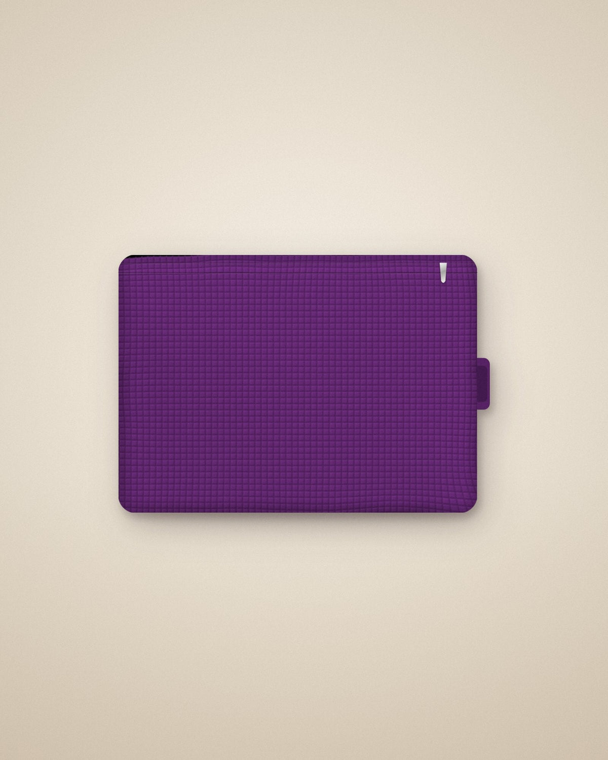Waffle Pouch morado, foto de estudio