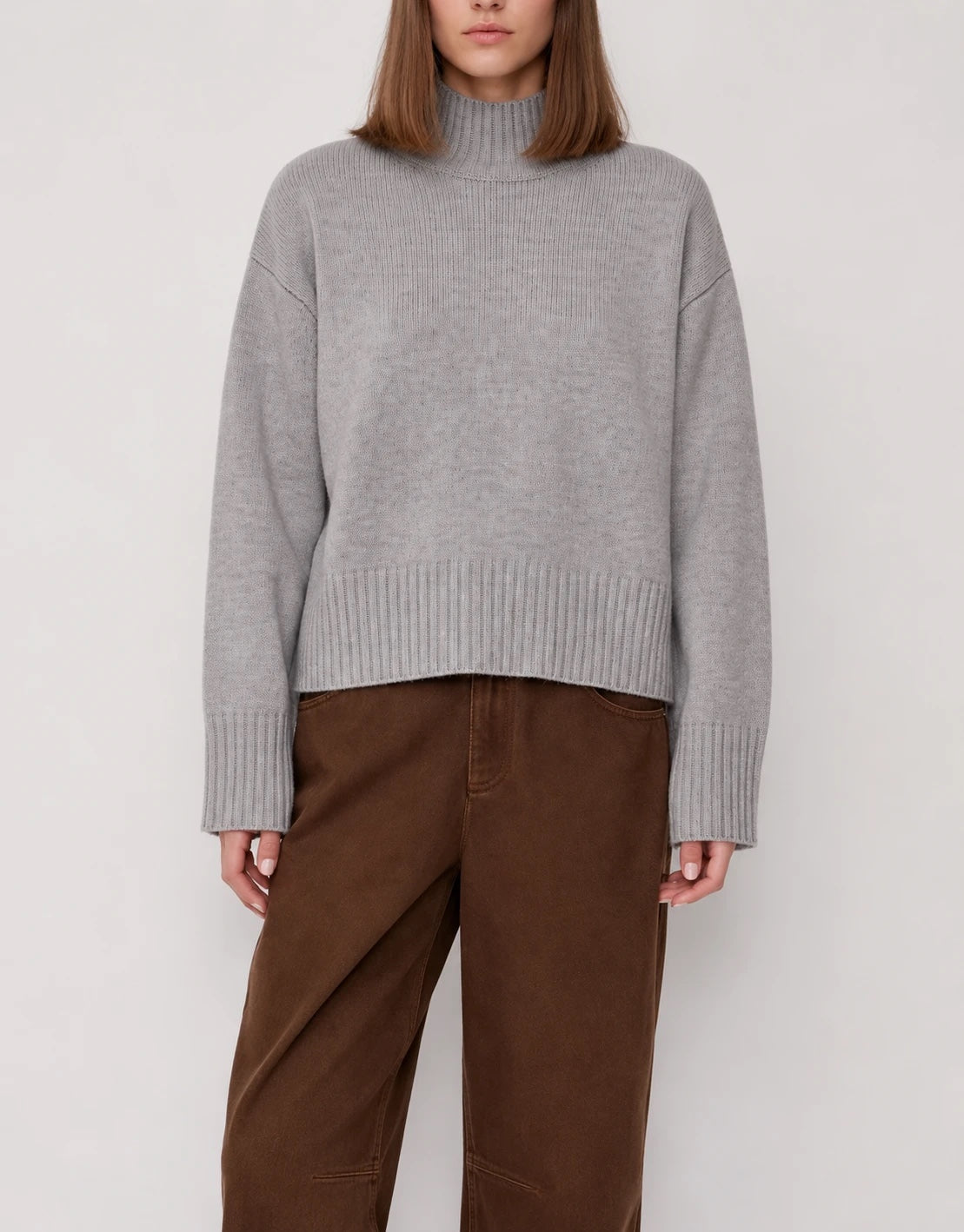 Turtleneck gris, sin personalizar